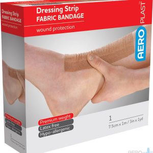 AEROPLAST PREMIUM FABRIC DRESSING STRIP 7.5CM X 1M