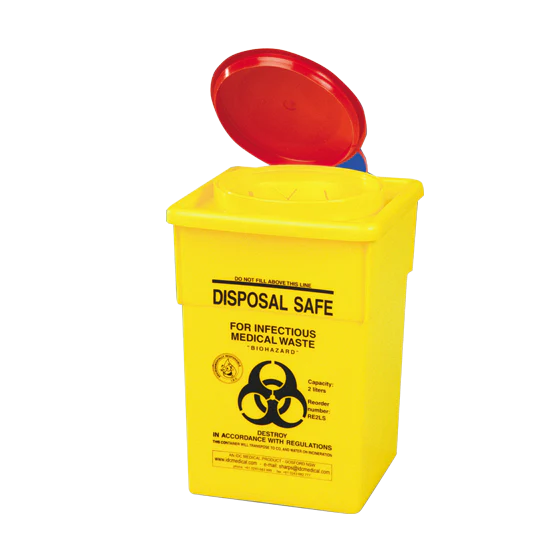 AEROHAZARD SHARPS DISPOSAL BIN - 2L SD2000