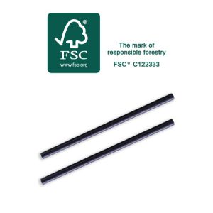 FUTURE FRIENDLY PREMIUM COMPOSTABLE BLACK COCKTAIL PAPER STRAW 2500PC PSCB-BOX