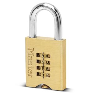 MASTER LOCK 651DAU 50MM (2")  BRASS RESETTABLE COMBINATION PADLOCK  651DAU