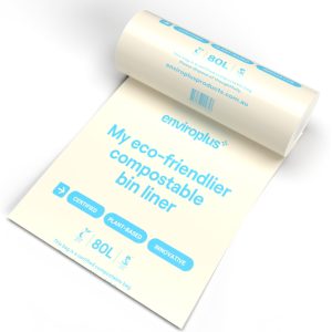 Enviroplus Bin Liners  Compostable 80L Carton 100 130433