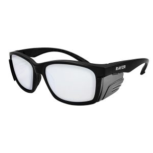 MAXISAFE Rayzr Safety Glasses - Matte Black Frame - Clear Lens ERZ384