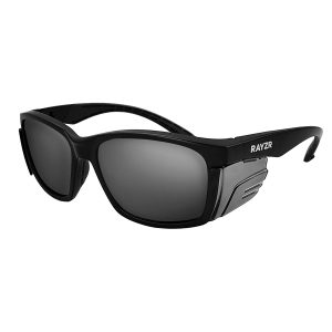 MAXISAFE Rayzr Safety Glasses - Matte Black Frame - Smoke Lens ERZ395