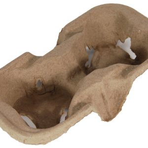 FUTURE FRIENDLY MOULDED FIBRE 2 CUP CARRY TRAY MF2CT