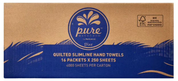 QUILTED COMPACT HAND TOWEL FSC MIX 2400 SHEETS PWQCTB-F