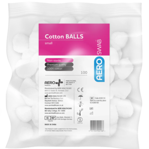 AEROSWAB SMALL COTTON BALLS BAG/100 ACBS100