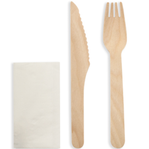 FSC 100% FUTURE FRIENDLY WOODEN CUTLERY COMBO UNCOATE FFWCOMBO-U