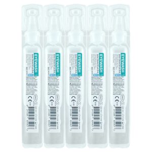 AEROWASH SODIUM CHLORIDE EYEWASH AMPULES 20ML - QTY 5