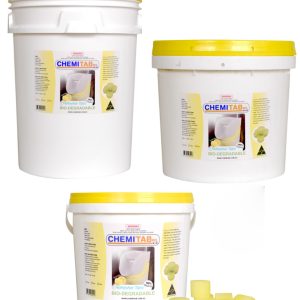 Chemitab Lemon Scented Urinal Toilet Blocks, 15kg CHE-0115KG