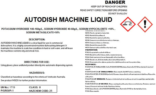 Auto Dish Machine Liquid