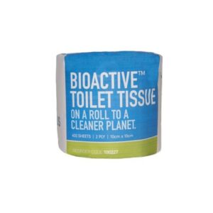TOILET PAPER BIOACTIVE 2 PLY 400 SHEETS 1 ROLL 100227-M