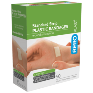 AEROPLAST PLASTIC STANDARD STRIP 7.2 X 1.9CM BOX/50