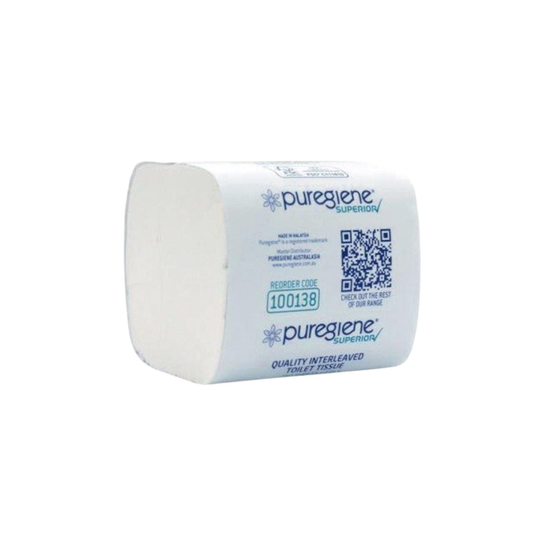 INTERLEAVED TOILET TISSUE SUPERIOR 2 PLY 250 SHEET CARTON 36