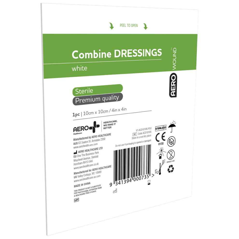 AEROWOUND COMBINE DRESSING 10CM X 10CM