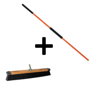 600MM TIMBER INDOOR H/DUTY BROOM TM-610IM & FIBREGLASS BROOM/MOP HANDLE