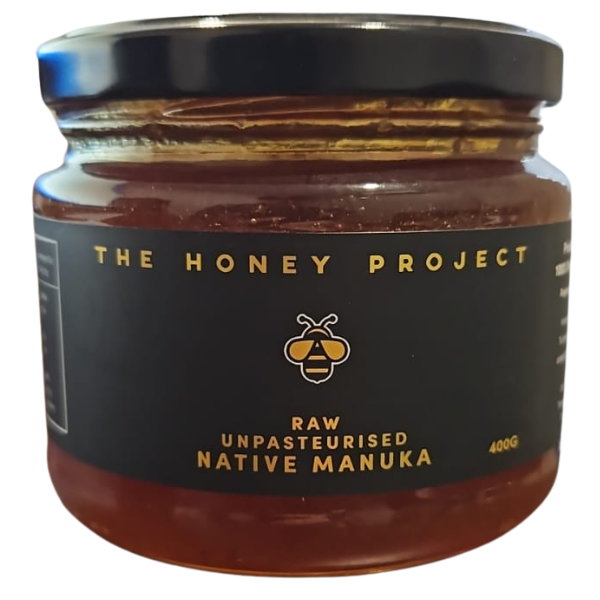 THE HONEY PROJECT RAW HONEY - UNPASTEURISED NATIVE MANUKA - 400G