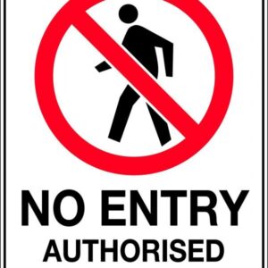 AUTHORISED PERSONNEL ONLY 450mm x 600mm