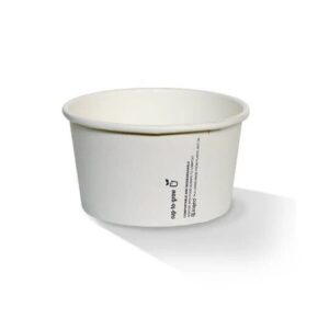 White PLA Paper Bowls 8oz–24oz – Eco-Friendly Takeaway Bowls