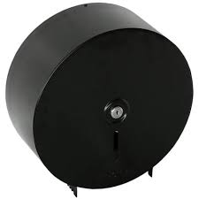 JUMBO TOILET PAPER DISPENSER (SINGLE) POWDER COATED BLACK